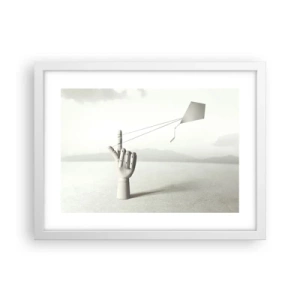 Pôster em moldura branca - Prova de força - 40x30 cm