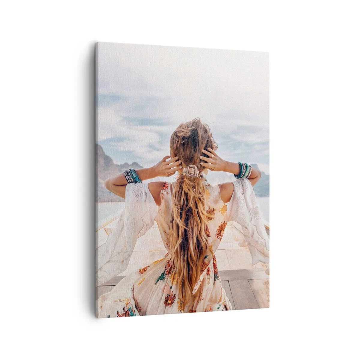 Quadro em tela - A caminho da felicidade - 50x70 cm