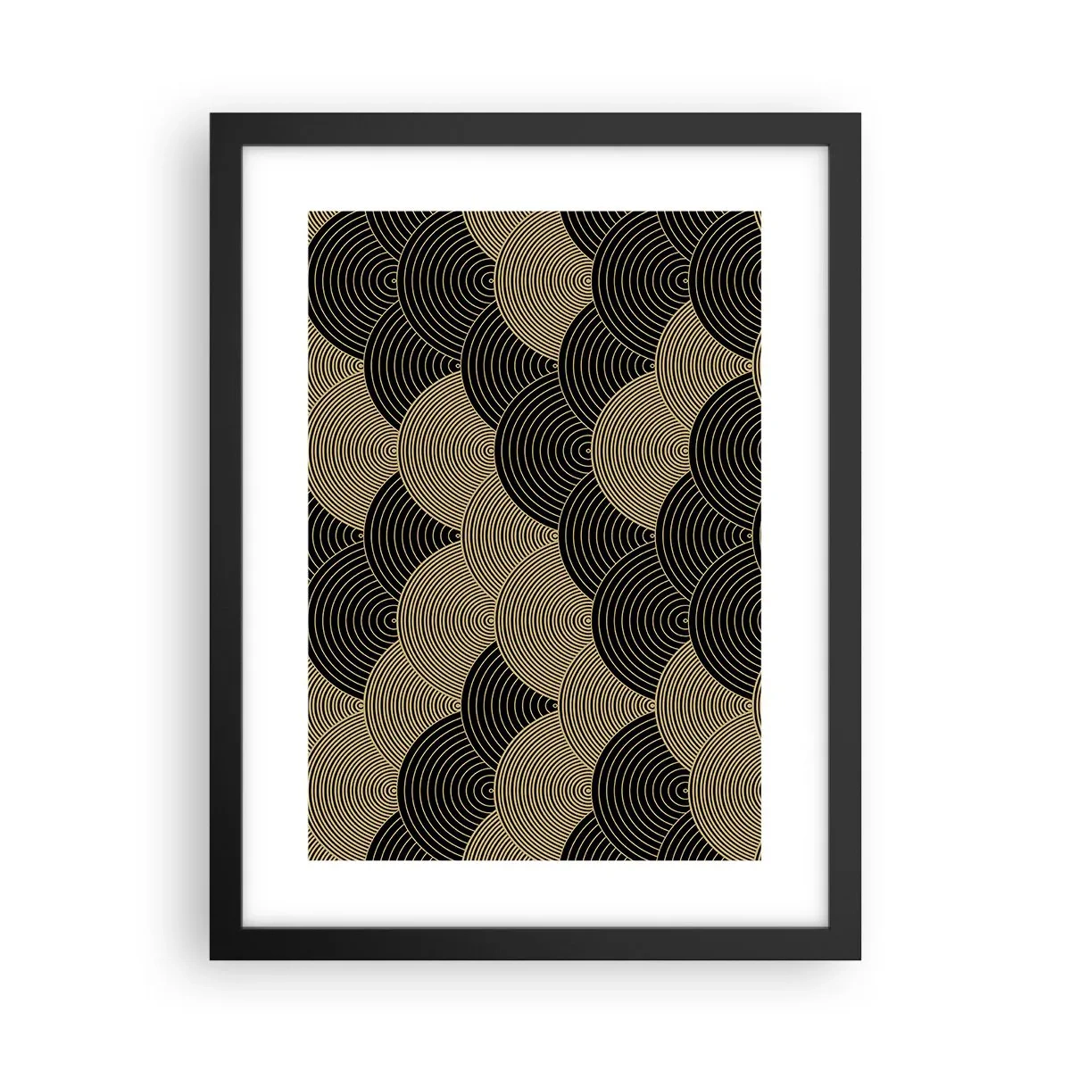 Pôster com moldura preta - Unidade na multiplicidade - 30x40 cm