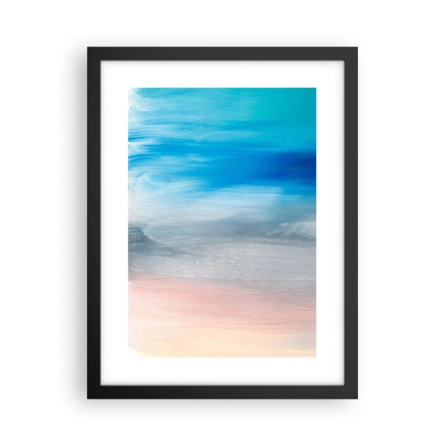 Pôster com moldura preta - Elementos: ar - 30x40 cm
