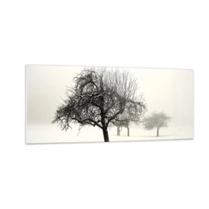 Quadro em vidro - Sono de inverno - 100x40 cm