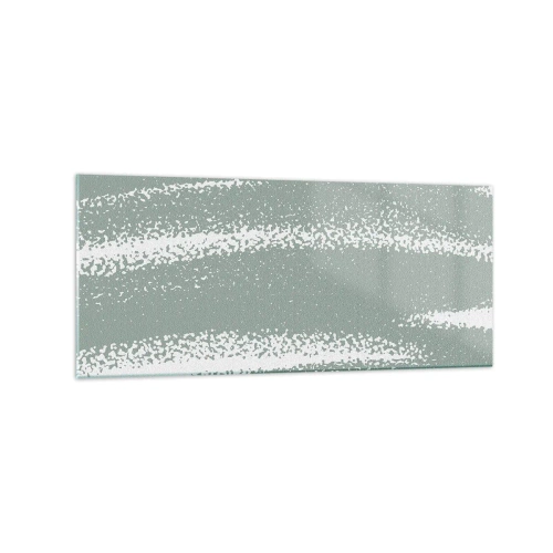 Quadro em vidro - Abstração em um clima de inverno - 120x50 cm