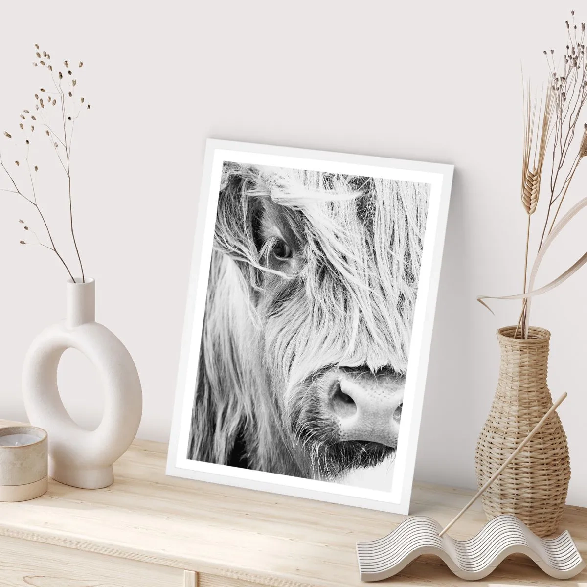 Pôster em moldura branca - Natureza selvagem escocesa - 70x100 cm