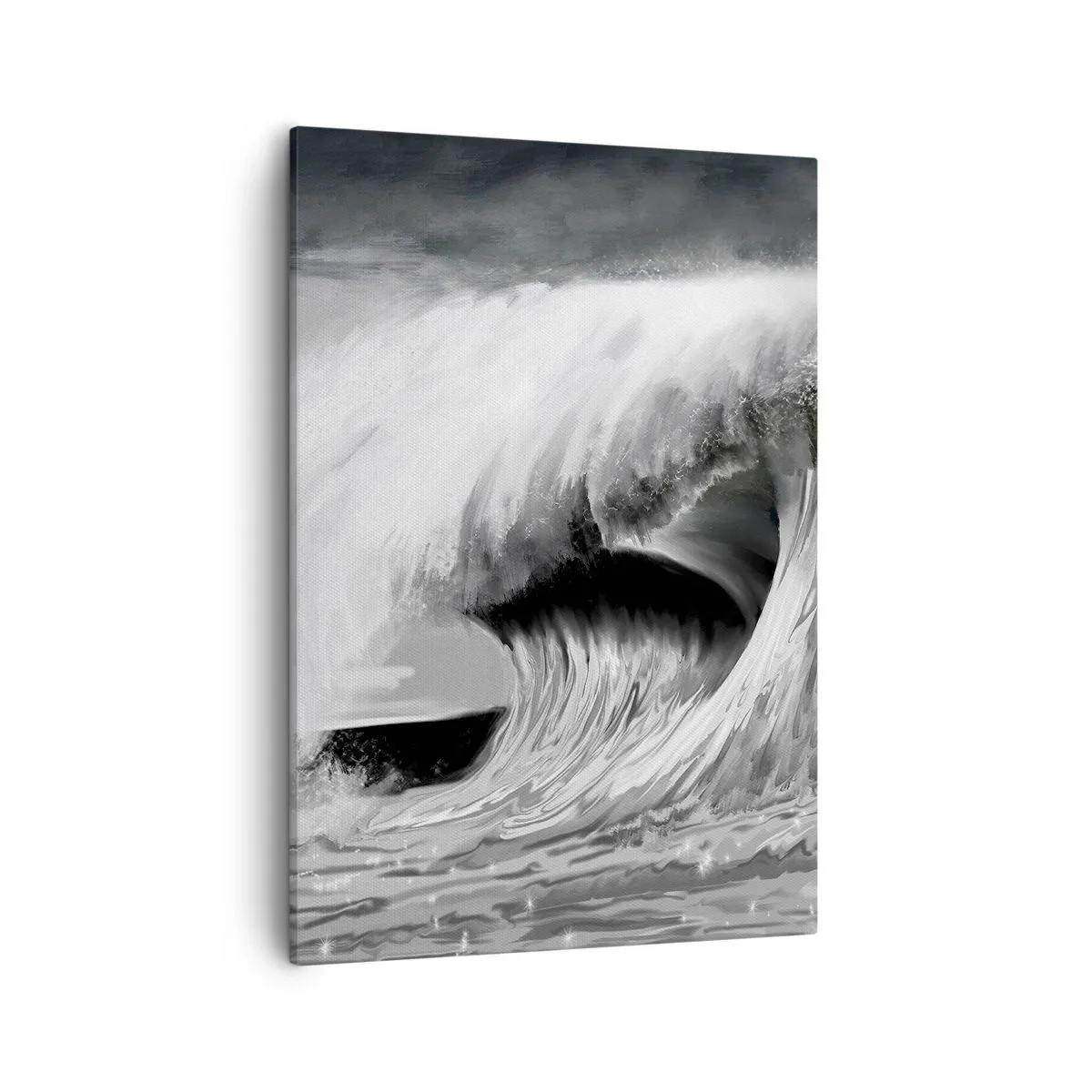 Quadro em tela - A ira do oceano - 50x70 cm