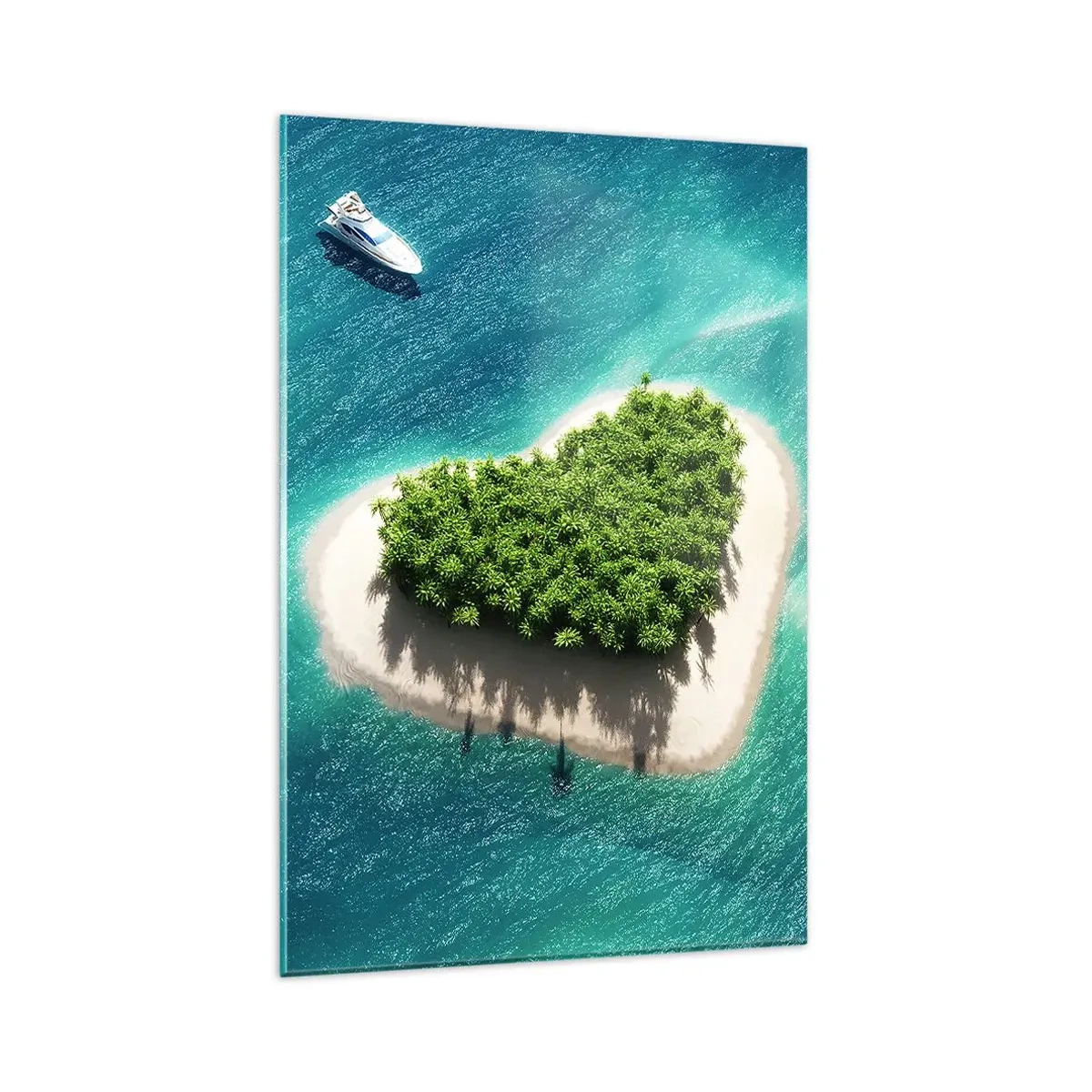 Quadro em vidro - Eu amo o verão - 80x120 cm