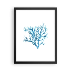 Pôster com moldura preta - Filigrana náutica - 30x40 cm