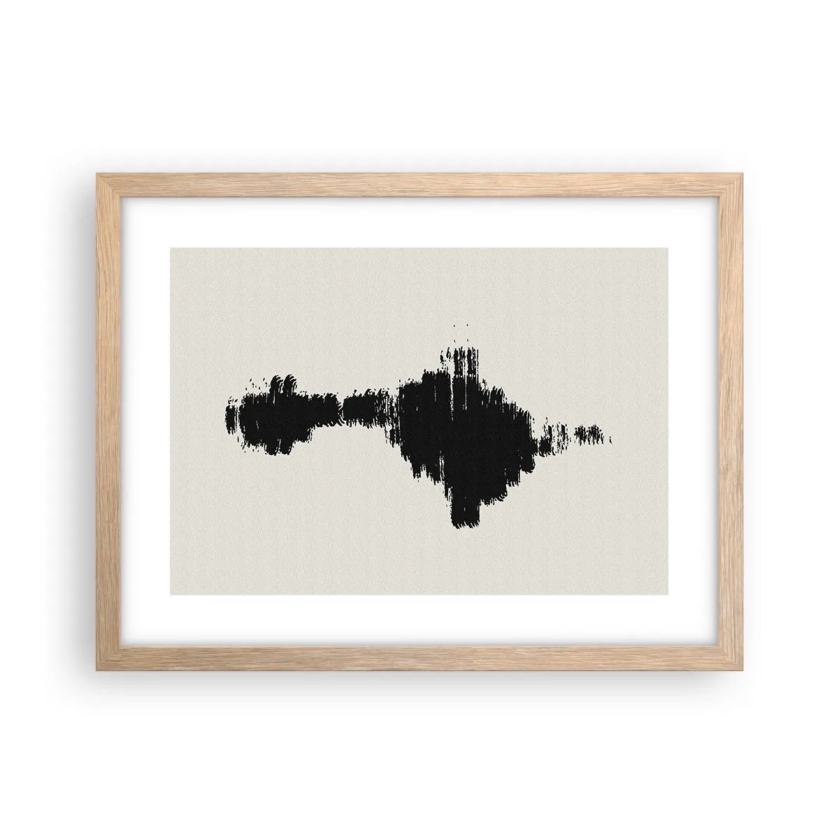 Pôster com moldura de carvalho claro - Vibrações da imaginação - 40x30 cm