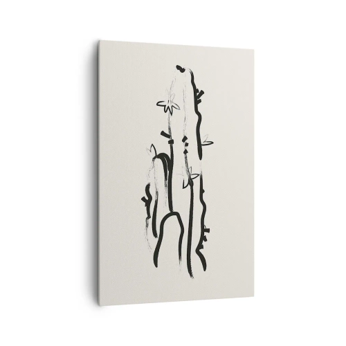 Quadro em tela - Erva florida - 80x120 cm