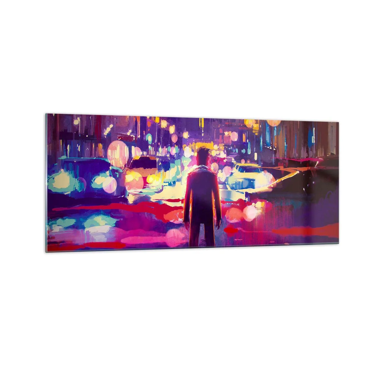 Quadro em vidro - Imerso na luz - 100x40 cm