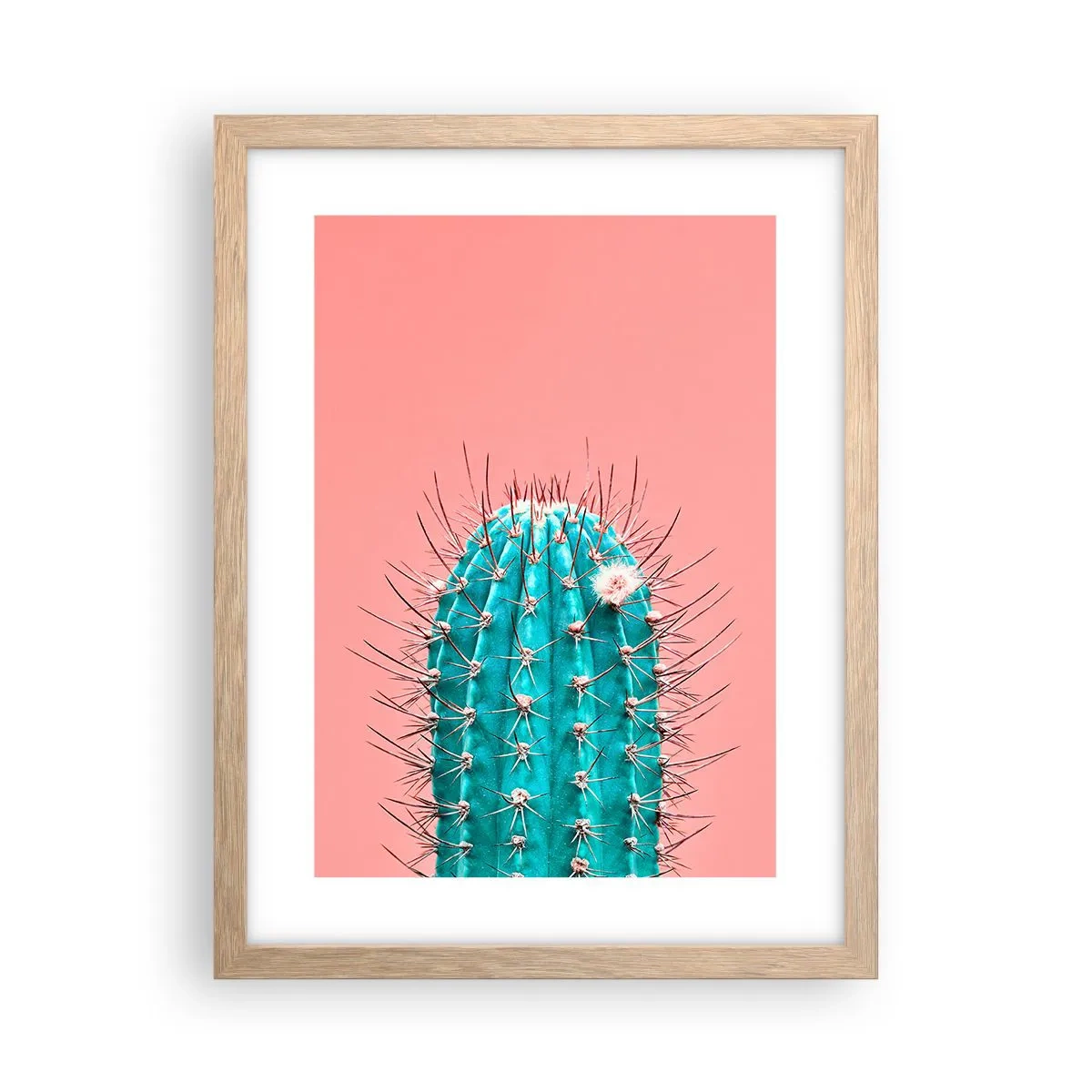 Pôster com moldura de carvalho claro - Apenas olhe - 30x40 cm