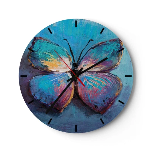 Relógio de parede - Relógio em vidro - Em toda a sua glória - 40x40 cm