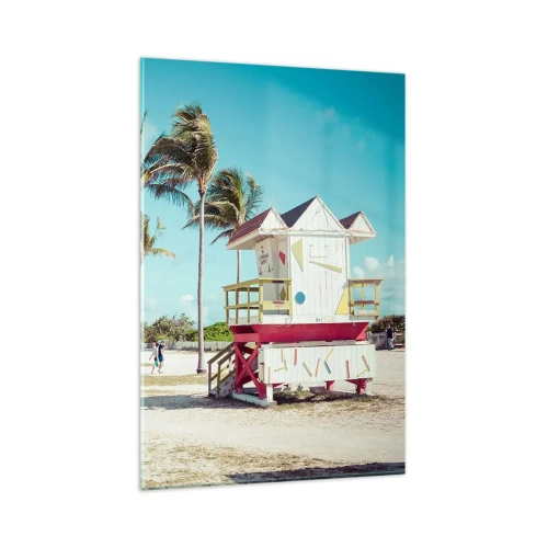 Quadro em vidro - Um belo dia pela frente - 80x120 cm