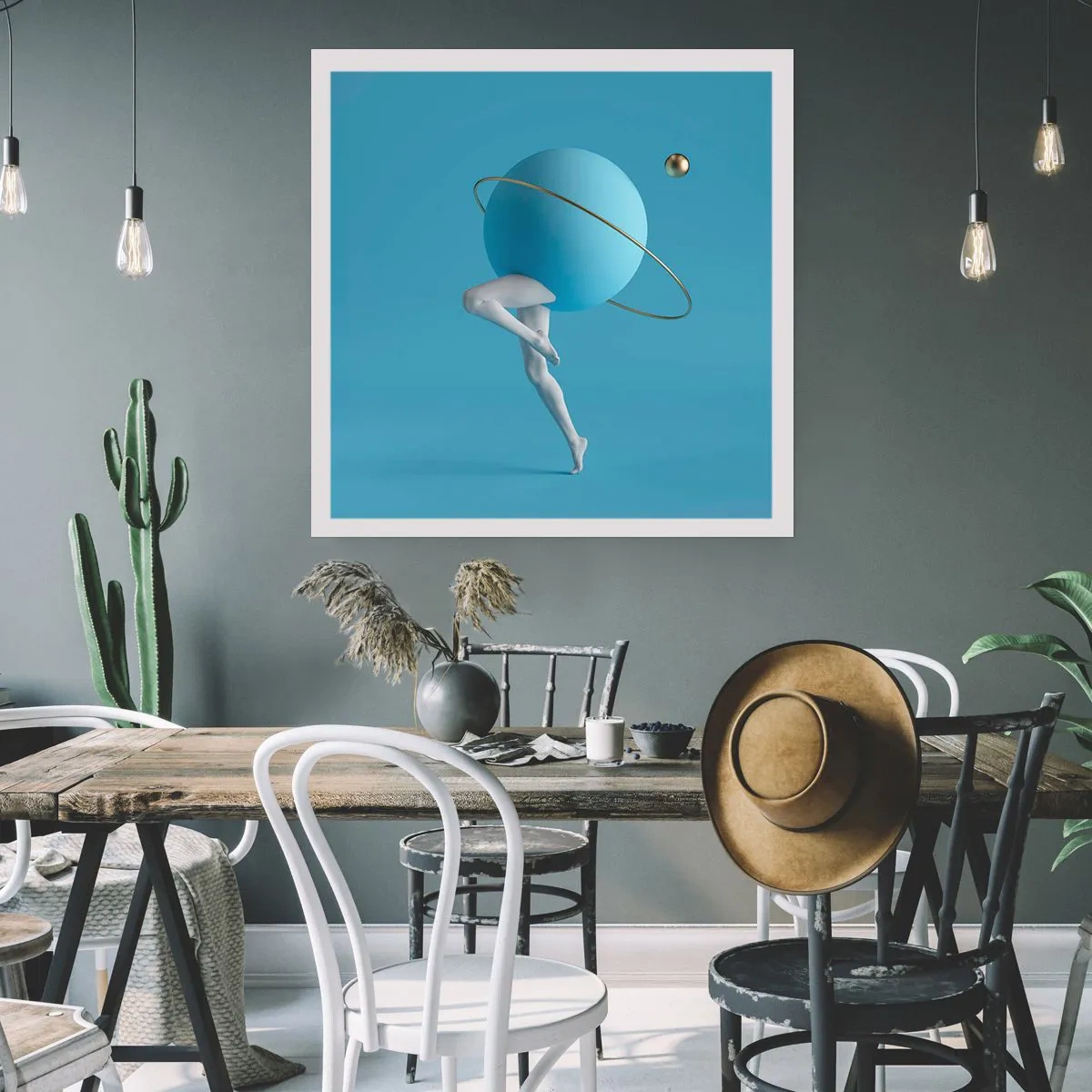 Pôster - Planetas a enlouquecer - 40x40 cm