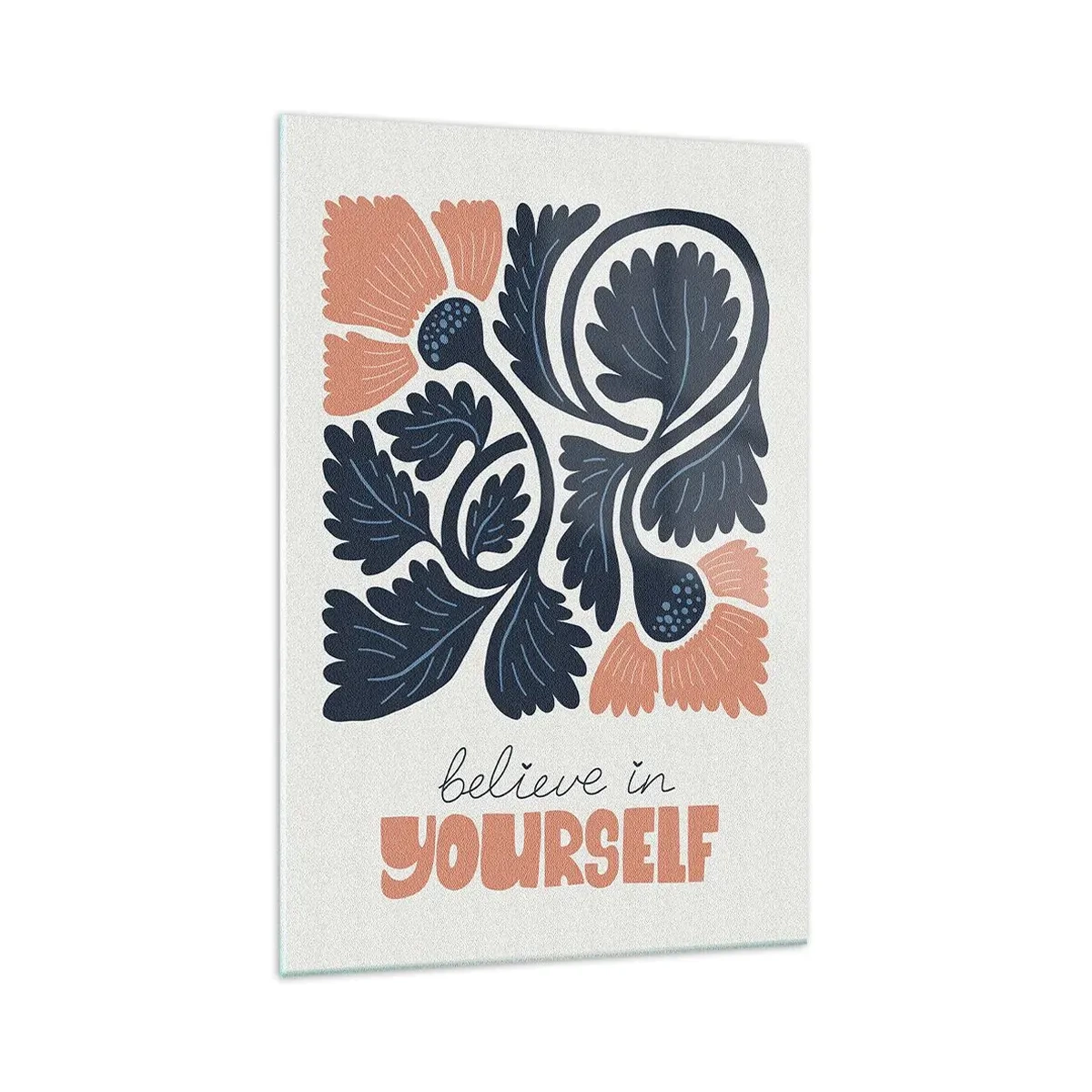 Quadro em vidro - E floresces - 70x100 cm