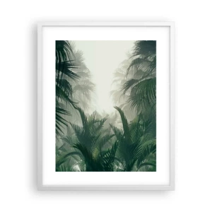 Pôster em moldura branca - Mistério tropical - 40x50 cm