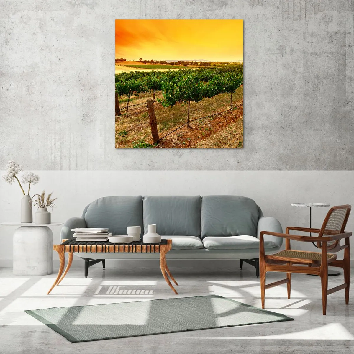 Quadro em vidro - Sede de sol - 50x50 cm