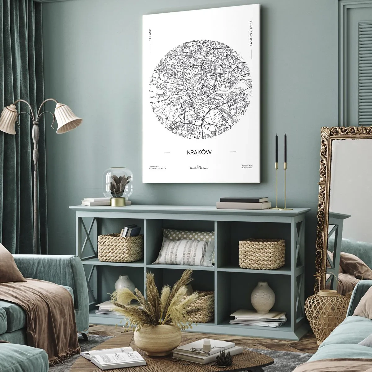 Quadro em tela - Anatomia de Cracóvia - 55x100 cm