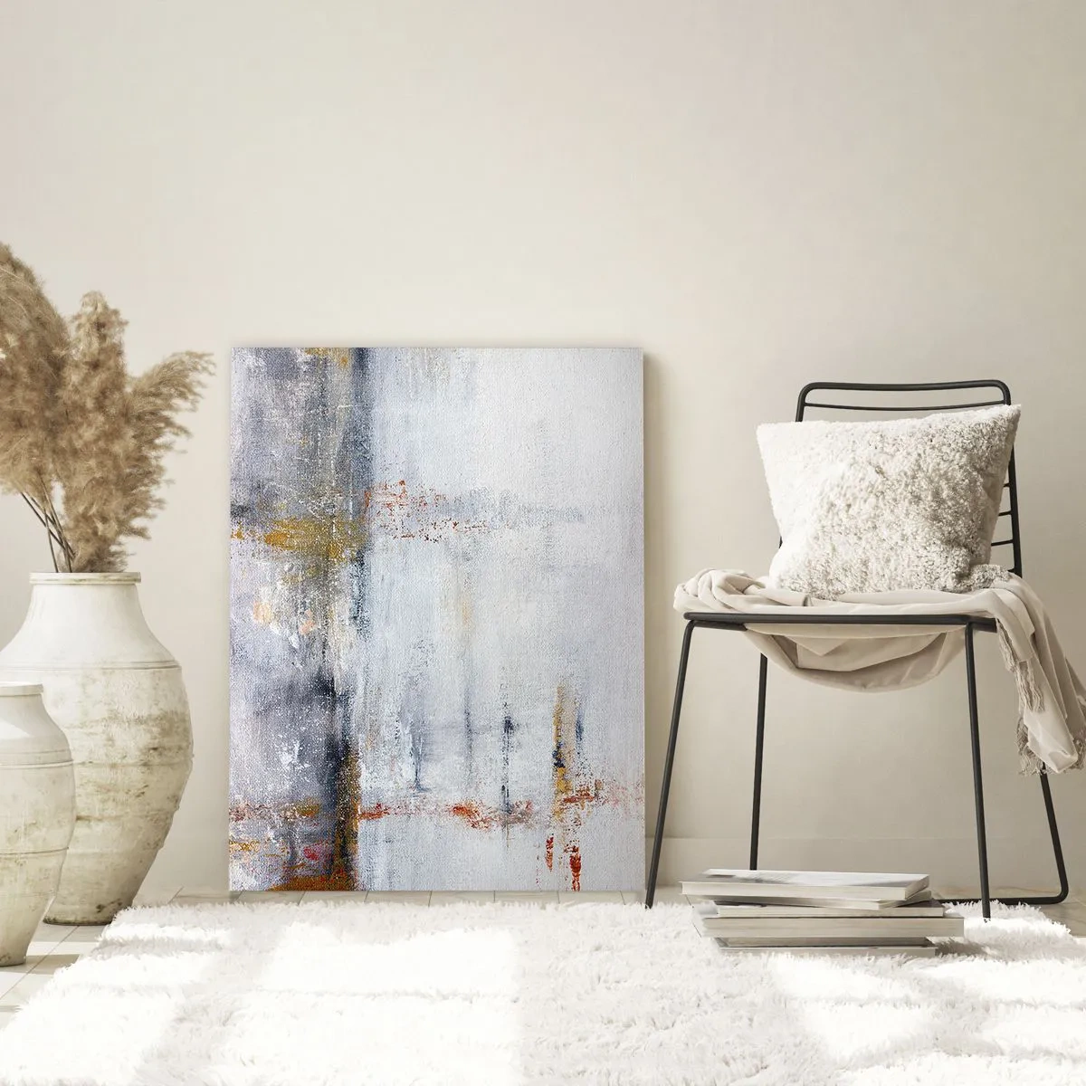 Quadro em vidro - Atrás da cortina de ar - 80x120 cm