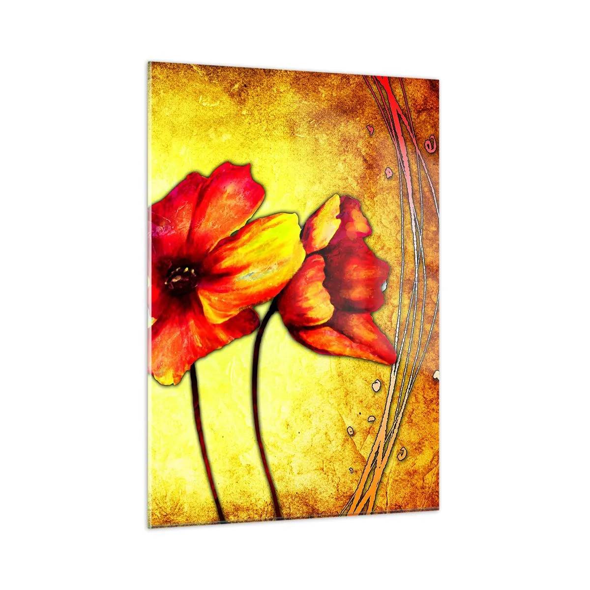 Quadro em vidro - Decoração da secessão - 50x70 cm