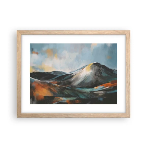 Pôster com moldura de carvalho claro - Cru e lindo - 40x30 cm