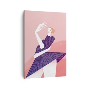 Quadro em tela - Cada passo é um cinto de dança - 70x100 cm