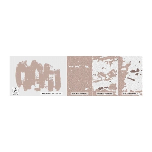 Amostra de Papel de Parede Standard Eco - Abstração em rosa suave - Abstração, Vazio, Minimalismo - 100x30 cm