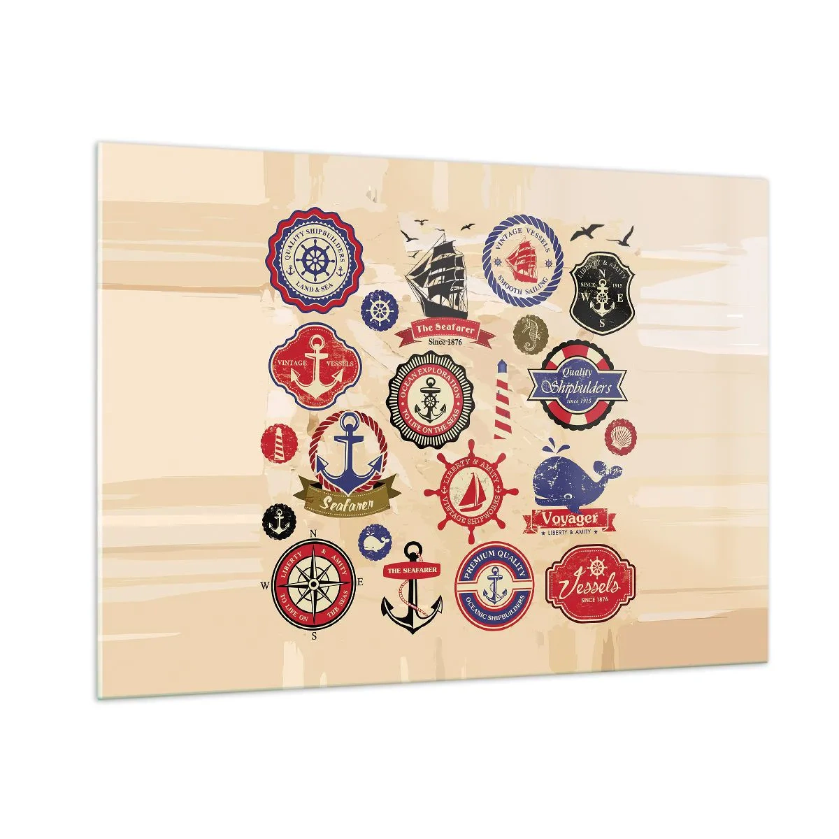 Quadro em vidro - Irmandade da vela - 100x70 cm