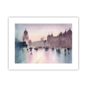 Pôster - Na névoa chuvosa - 40x30 cm