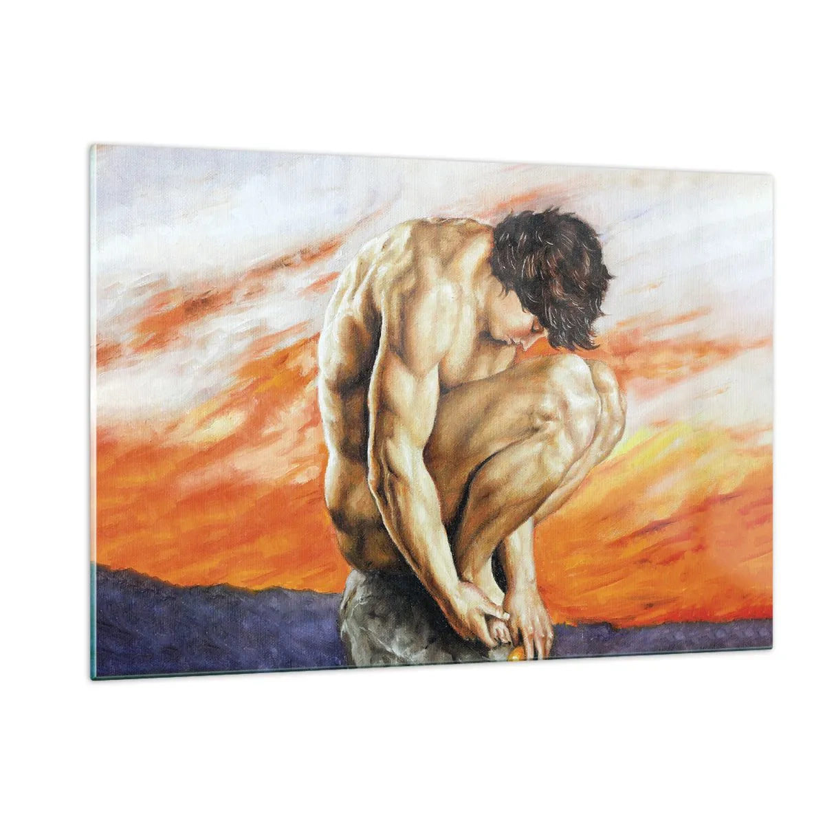 Quadro em vidro - Imerso em si mesmo - 120x80 cm