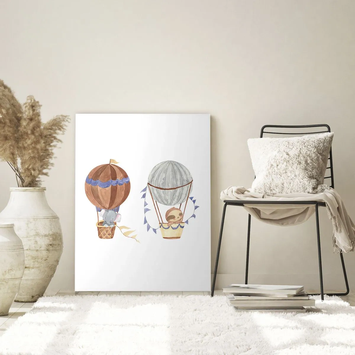 Quadro em vidro - Amigos em movimento - 50x70 cm