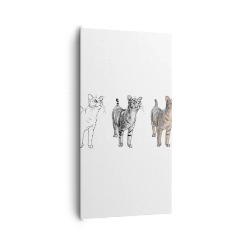 Quadro em tela - Aula de desenho - 65x120 cm