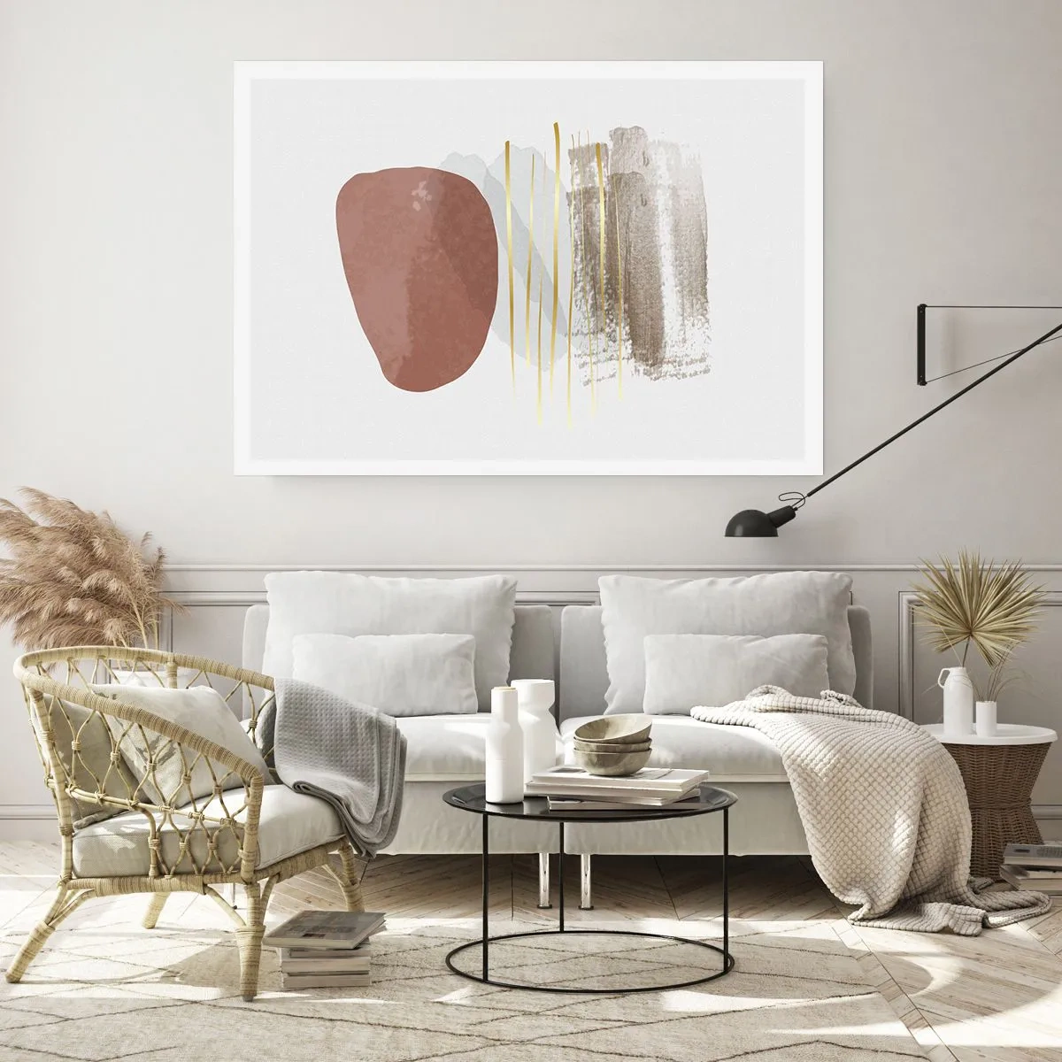 Pôster - Colunata abstrata - 70x50 cm