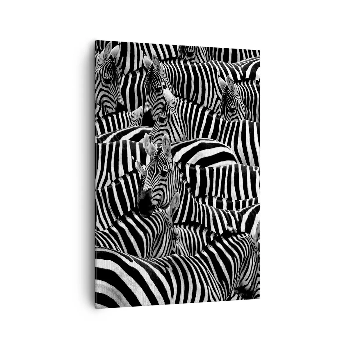 Quadro em tela - Retrato de grupo em listras - 70x100 cm