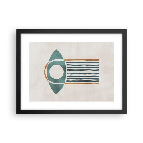 Pôster com moldura preta - Sinais e rituais - 40x30 cm