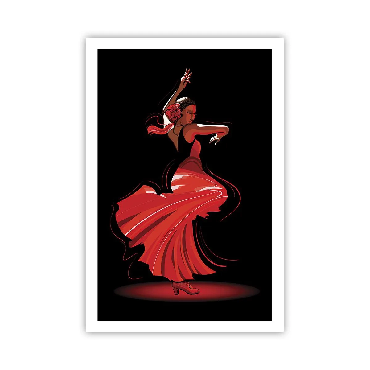 Pôster - O espírito ardente do flamenco - 61x91 cm