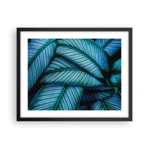 Pôster com moldura preta - Linhas de vida - 50x40 cm