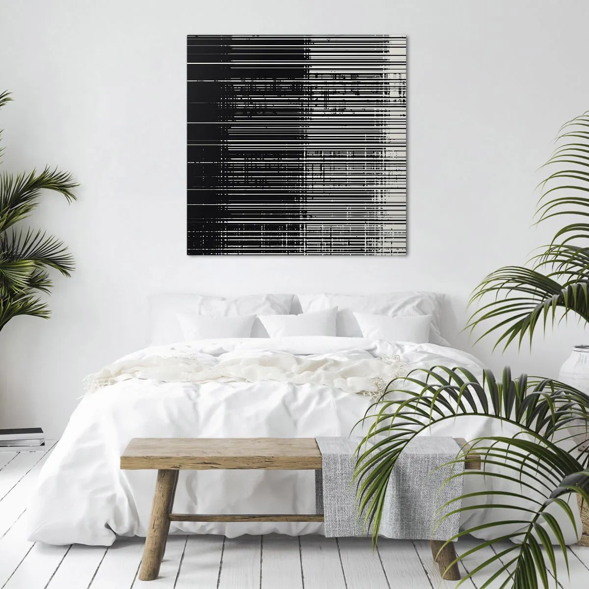 Quadro em tela - Ondas e vibrações - 40x40 cm