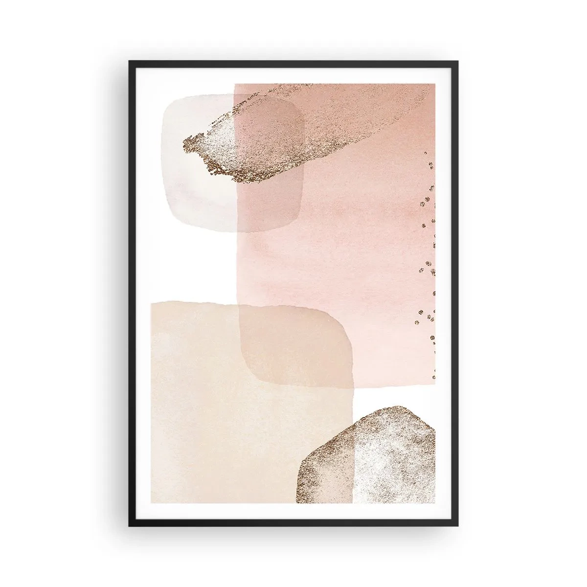 Pôster com moldura preta - Olhar através da cor - 70x100 cm