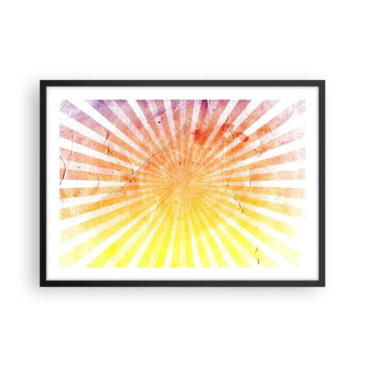 Pôster com moldura preta - Nasceres e entardeceres - 70x50 cm
