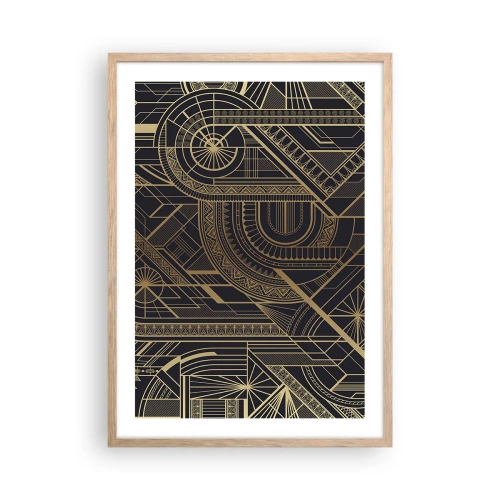 Pôster com moldura de carvalho claro - Conceitos, ideias, planos - 50x70 cm