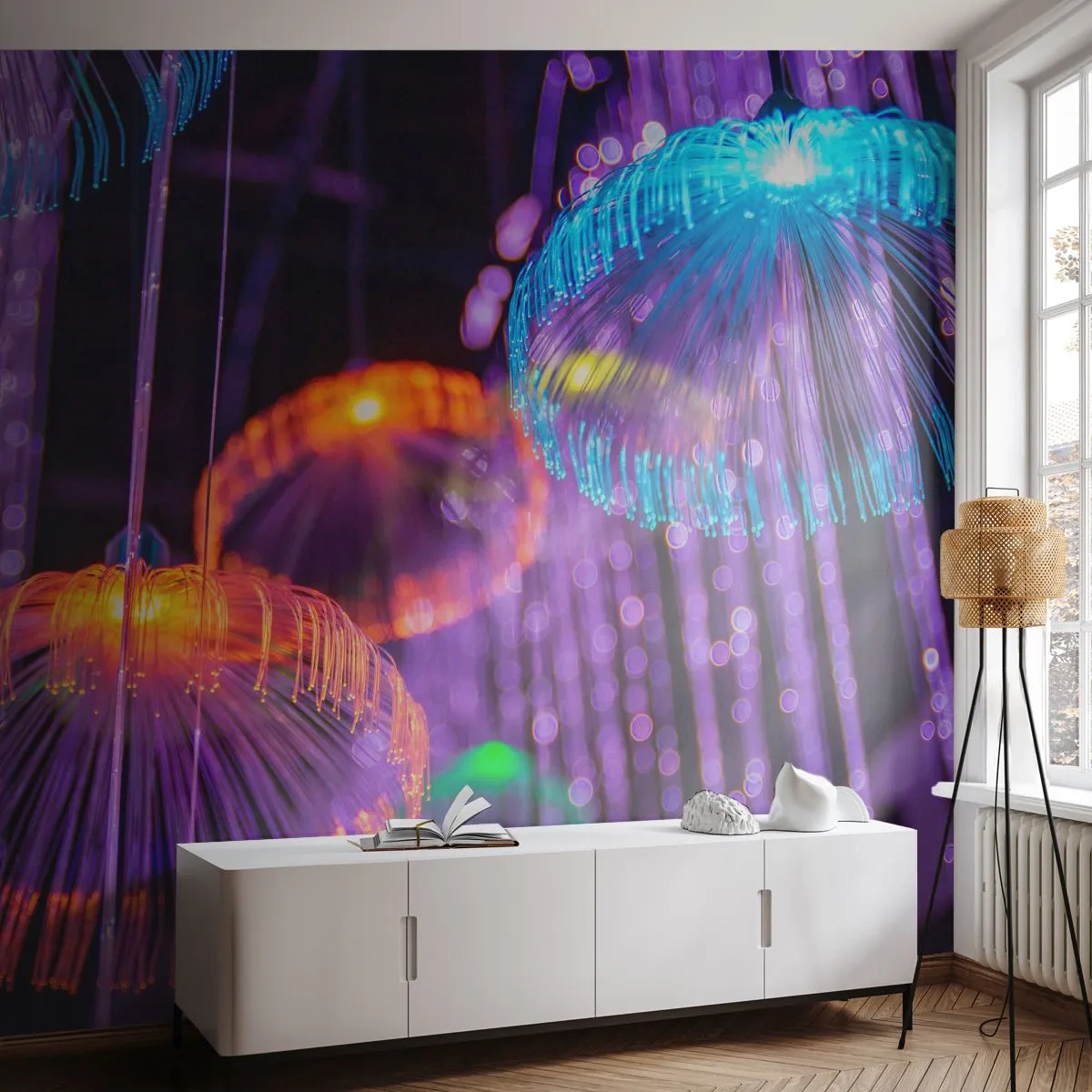 Papel de Parede Standard Eco - Fonte de luz - Néon, Luzes, Luminância - 250x175 cm