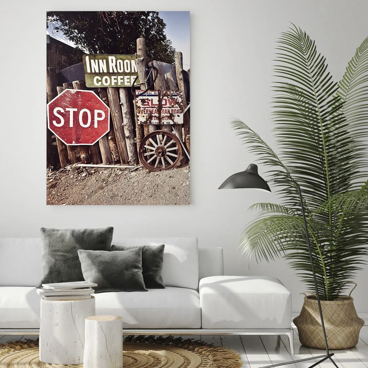 Quadro em vidro - E o tempo parou - 50x70 cm