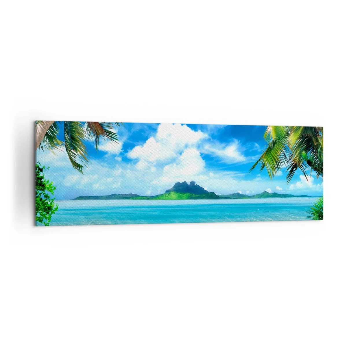 Quadro em tela - O azul dos trópicos - 160x50 cm