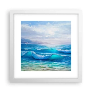 Pôster em moldura branca - Conforta e consola - 30x30 cm