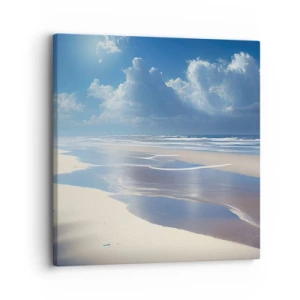 Quadro em tela - Férias no paraíso - 30x30 cm