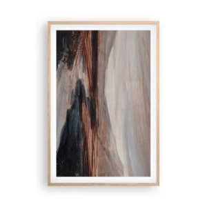 Pôster com moldura de carvalho claro - Um vale tranquilo - 61x91 cm
