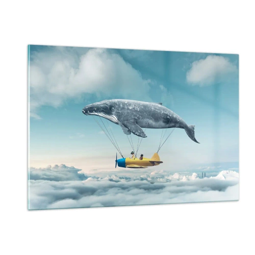 Quadro em vidro - Por que não? - 120x80 cm