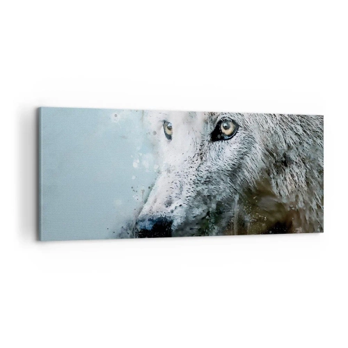 Quadro em tela - Conheça a alma do lobo - 100x40 cm