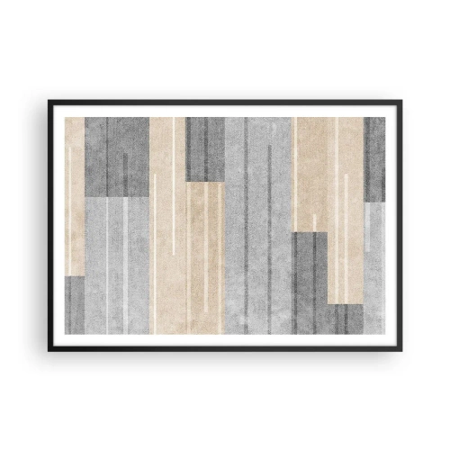 Pôster com moldura preta - Composição: mantenha vertical - 100x70 cm