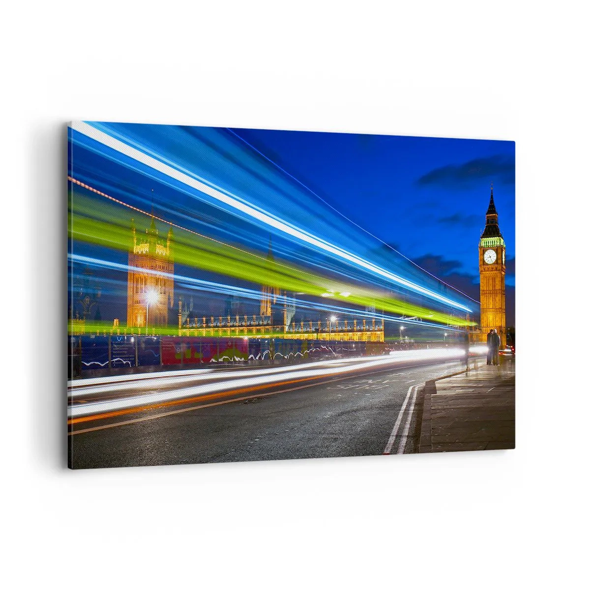 Quadro em tela - Sob o olhar atento do Big Ben - 100x70 cm